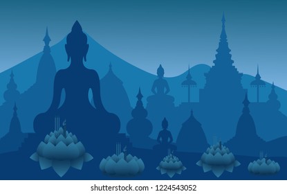 Loi Krathong  is a festival that is celebrated in Thailand and Laos .
The Loy Krathong festival takes place on the evening of the 12th month in the traditional Thai lunar calendar.illustration, vector
