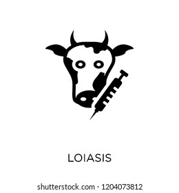 Loiasis icon. Loiasis symbol design from Diseases collection. Simple element vector illustration on white background.