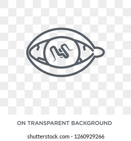 Loiasis icon. Trendy flat vector Loiasis icon on transparent background from Diseases   collection. High quality filled Loiasis symbol use for web and mobile