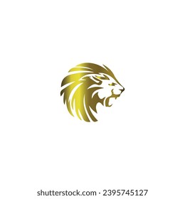loin vector logo with gold color