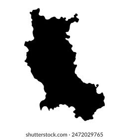 Loire department map, administrative division of France. Vector illustration.