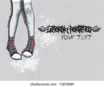 Loitering - Background wall with graffiti svg