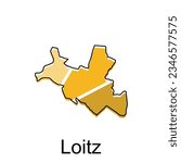 Loitz map. vector map of the German Country. Borders of for your infographic. Vector illustration design template