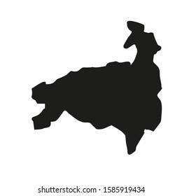 loja region map in country of Ecuador