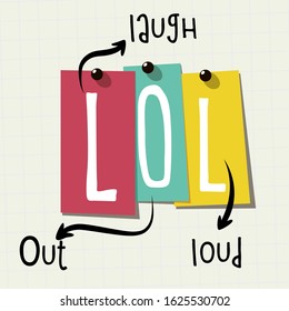 LOL: Abbreviation for laugh out loud