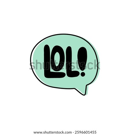 Lol. Badge, icon, logo vector design illustration on white background