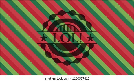 LOL! christmas badge.