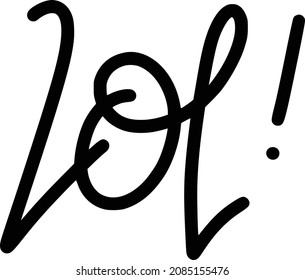 Lol Comic Book Sound Effects Onomatopoeia Decorative Word Collection Cartoon