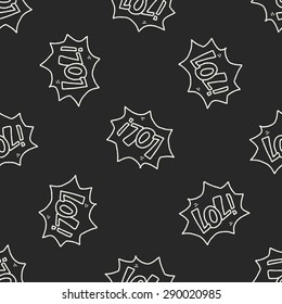 lol doodle seamless pattern background