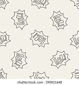 lol doodle seamless pattern background