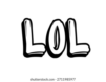 LOL graffiti word Vector fuente
Palabra de fuente del Vector en un fondo blanco