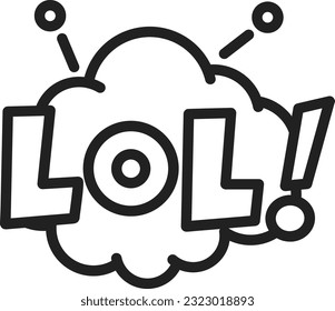 Lol Icon Icon image. Suitable for mobile application.