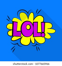 Lol icon. Pop art illustration of lol vector icon for web