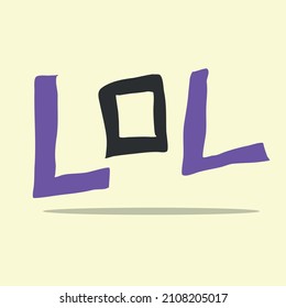 Lol. ilustración de loud Vector riéndose