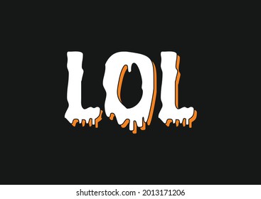 LOL Letter Logo and T shirt Design Template