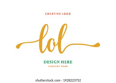 LOL lettering logo is simple, easy to understand and authoritative