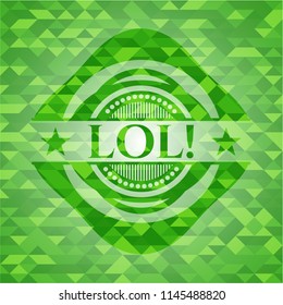 LOL! realistic green mosaic emblem