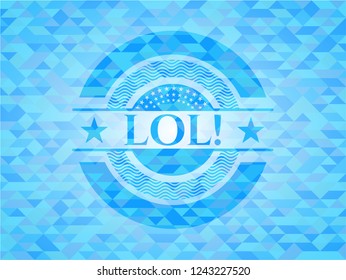 LOL! realistic light blue mosaic emblem