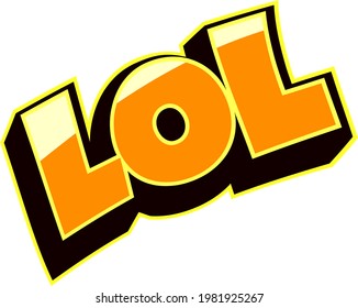 Lol Twitch Text Emote Vector Graphic Stock Vector (Royalty Free ...