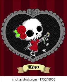 Lola grim. Loves me. Cute gothic romance.