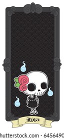 Lola. Little Lady Grimm. Cool Gothic vector style / Graphic elements.