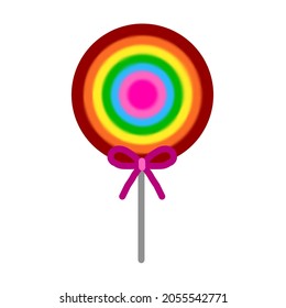 Lolipop candy symbol vector autumn fear creepy traditional sign