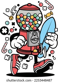 LOLIPOP CARTOON ILLUSTRATION VEKTORDESIGN