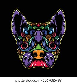 lolipop colorful decorative dog pattern mascot