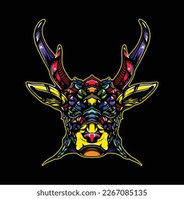 lolipop colorful decorative reindeer pattern mascot