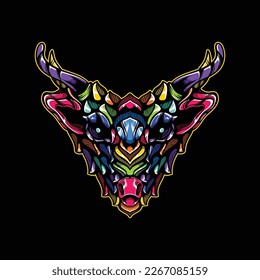 lolipop colorful decorative reindeer pattern mascot