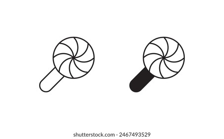 Diseño de icono de Lolipop con fondo blanco ilustración de stock