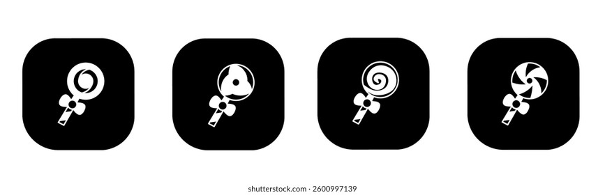 Lolipop icon in flat. Lolipop icon design. Stock vector.