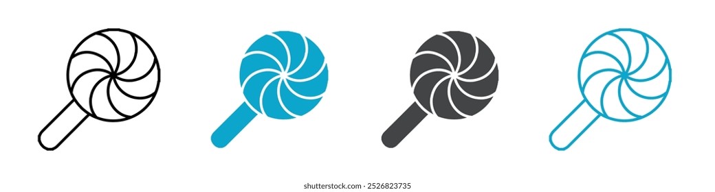 lolipop icon isolated vector illustration