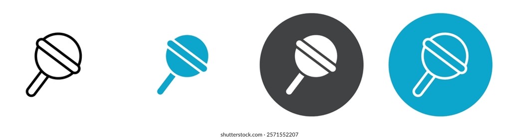 lolipop icon Vector illustration in black