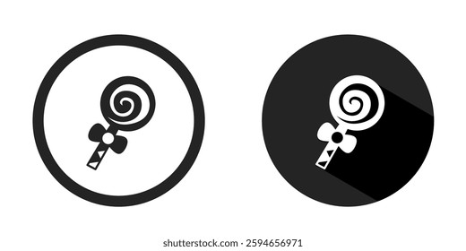 Lolipop logo. Lolipop icon vector design black color. Stock vector.