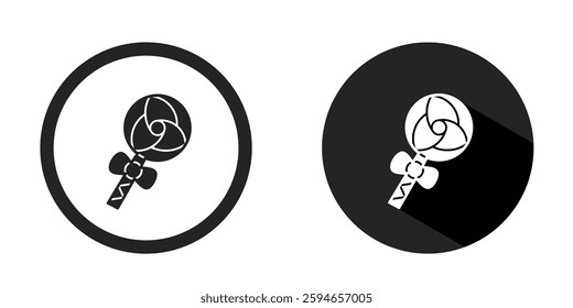 Lolipop logo. Lolipop icon vector design black color. Stock vector.