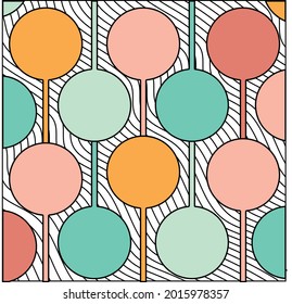 Patrón de Lolipop con colores pastel.