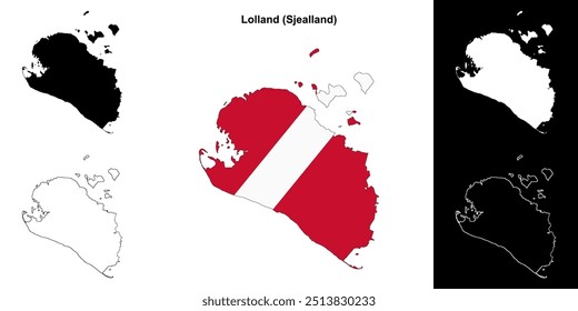 Conjunto de mapas de Lolland município