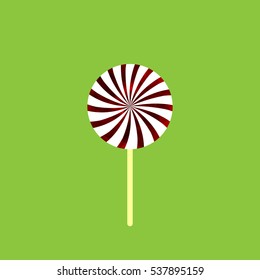 Lollipop abstract logo, design template, vector illustration