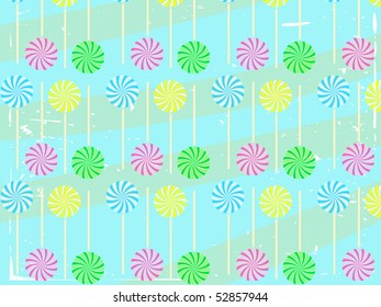 Lollipop Abstract Vector Background
