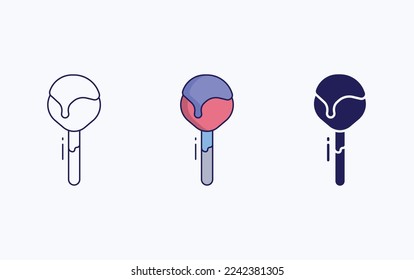 lollipop candies sugar illustration icon