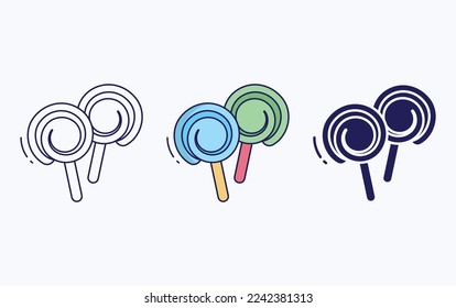 lollipop candies sugar illustration icon