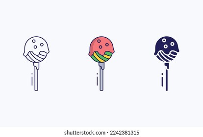lollipop candies sugar illustration icon