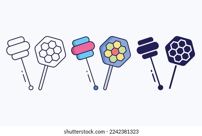 lollipop candies sugar illustration icon