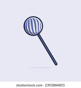 Lollipop candy cartoon icon illustration.