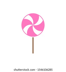 Lollipop candy icon design template vector isolated