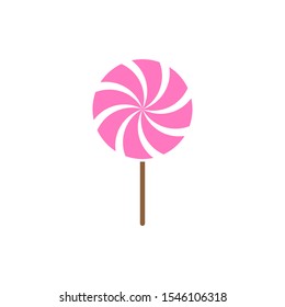 Lollipop candy icon design template vector isolated