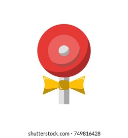 lollipop candy icon design with white background. flat design style. vector illustration
