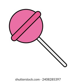 Lollipop candy icon. Sweet sweets. Vector.