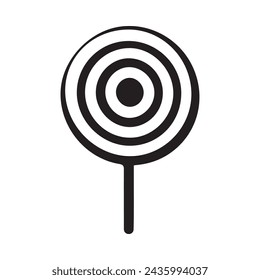 Lollipop Candy Icon Vector. White background design.